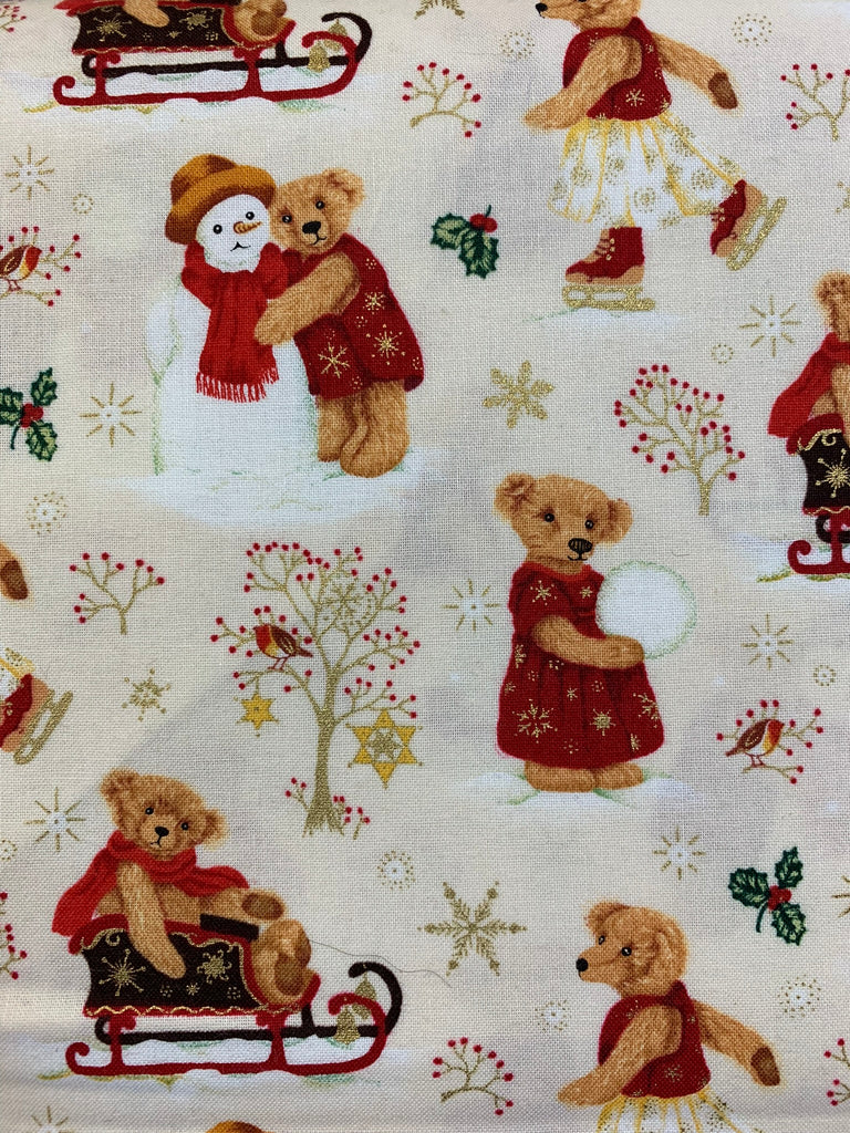Christmas Teddies 14119-03, 7.35 metre cut